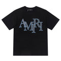 AMRI Letter Logo Print Cotton T-Shirt