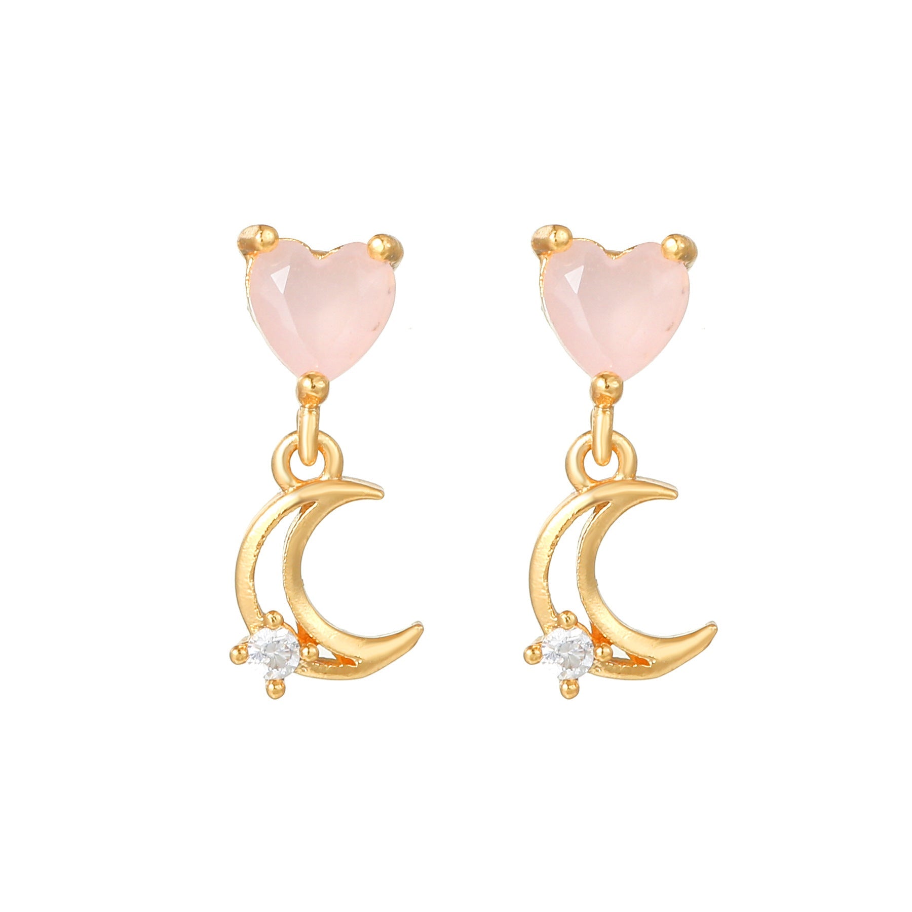 Sweet Pink Love Earrings Set