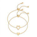 2 Pieces Matching Heart Bracelets ¨C BFF & Mother Daughter Set