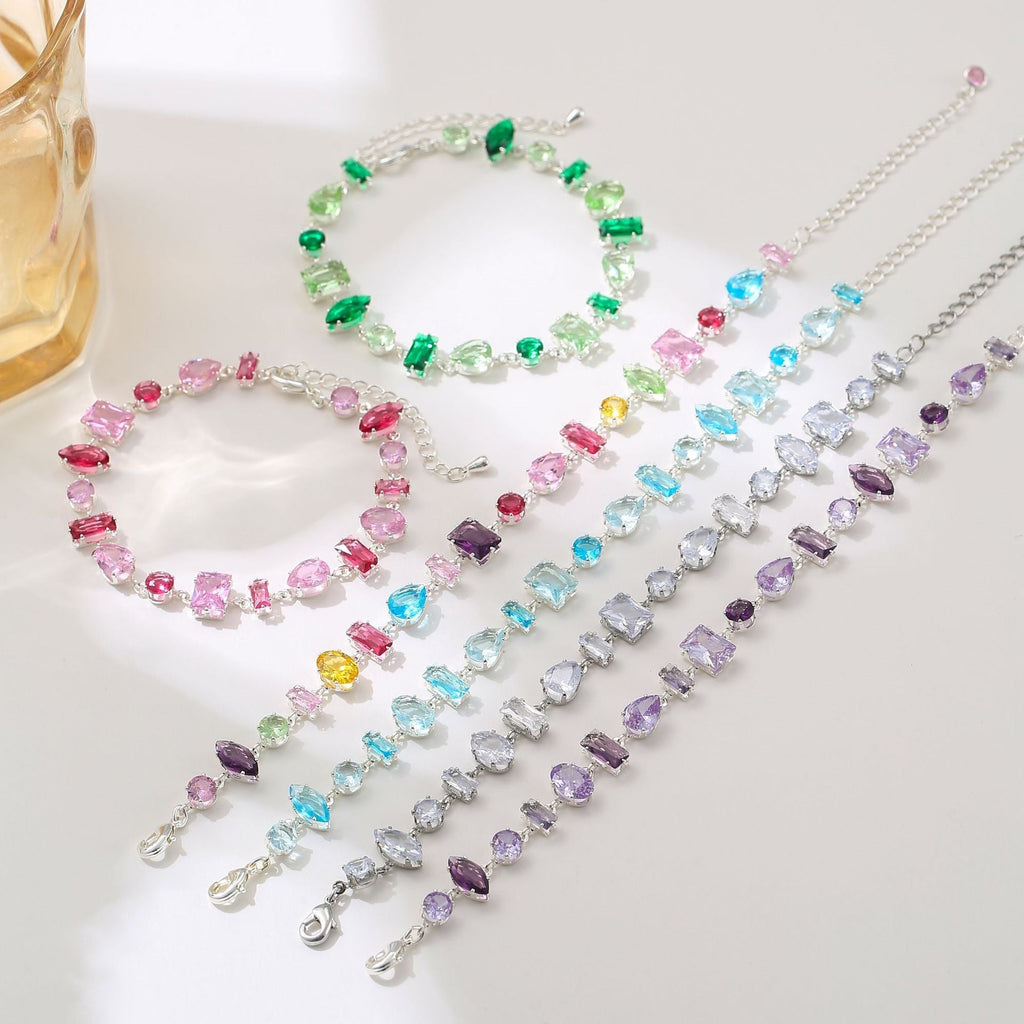 Colorful Multi-Cut Gema Bracelet