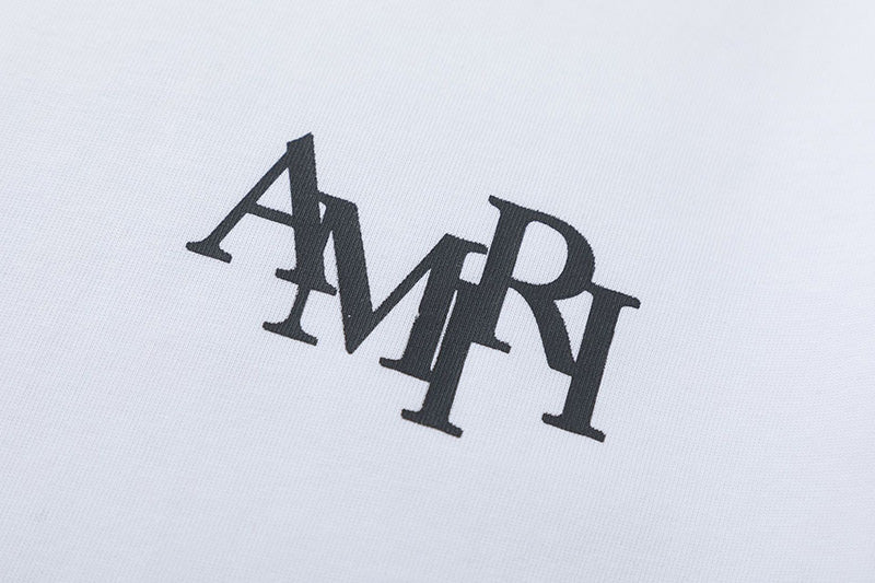 AMRI Crystal Embellished Champagne Logo T-Shirts