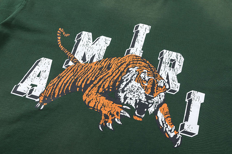 AMRI Vintage print tiger logo T-Shirts