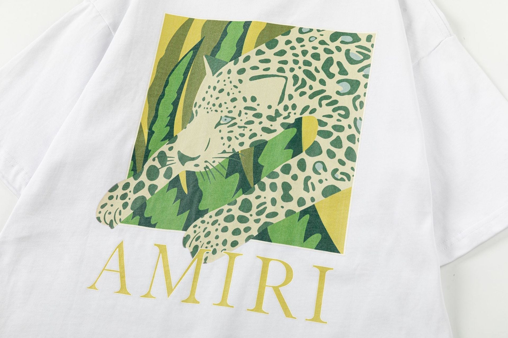 AMRI Men's Black Leopard T-shirt