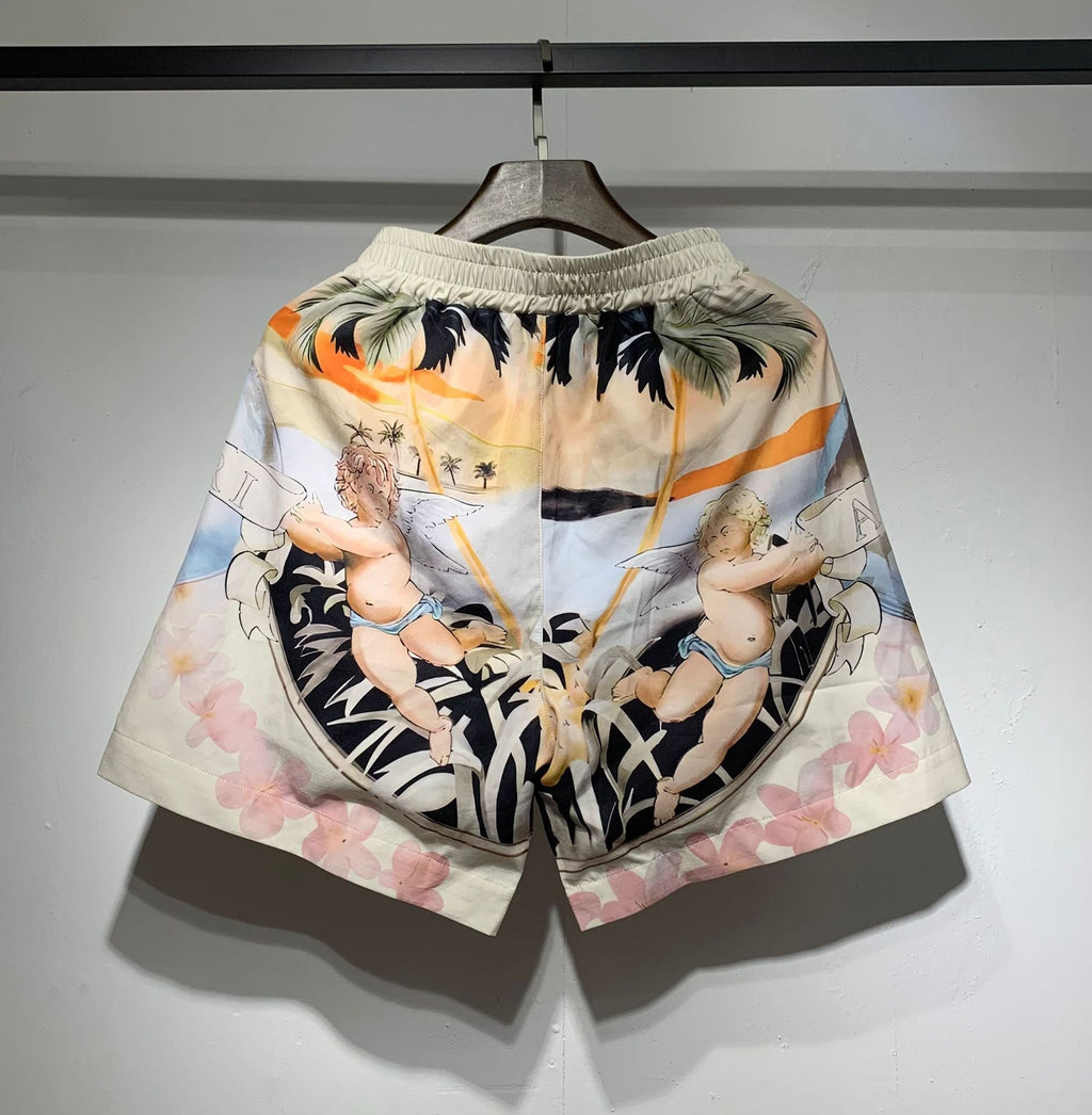 AMRI Men's Cherub Silk Shirt/Short/Suit