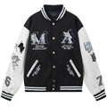 AMRI Angel Branded Woven Varsity Jacket