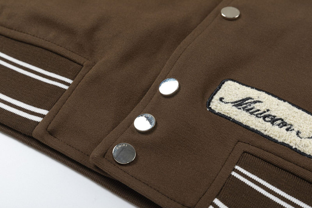 AMRI appliqué-logo Varsity Jackets