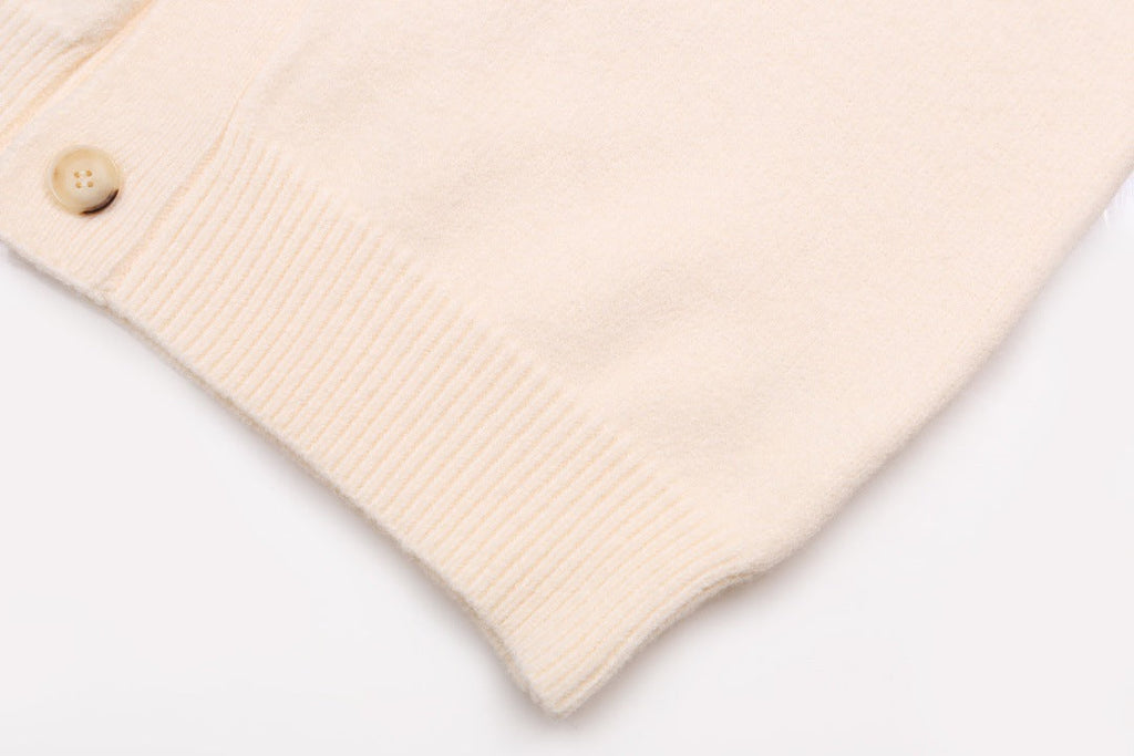 AMRI Cotton V-Neck Bones Cardigan