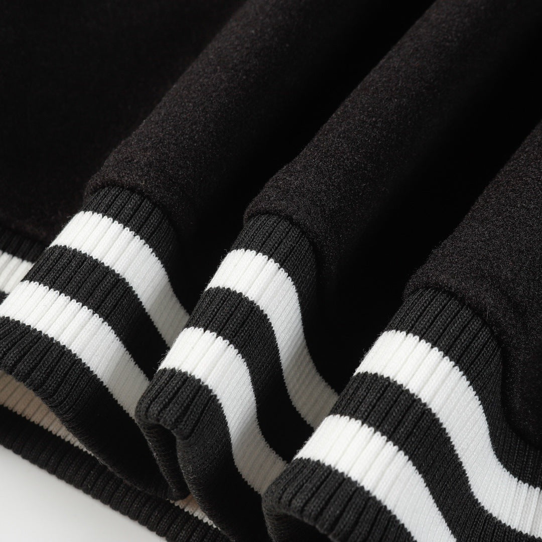 AMRI Logo-Appliquéd Leather Bomber Jacket