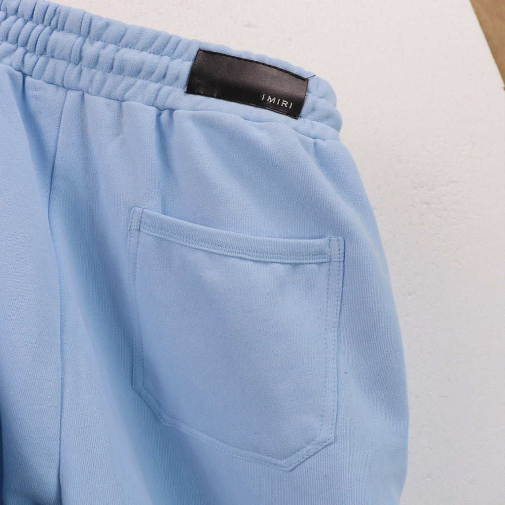 AMRI Leather Logo Cotton-Jersey Pant