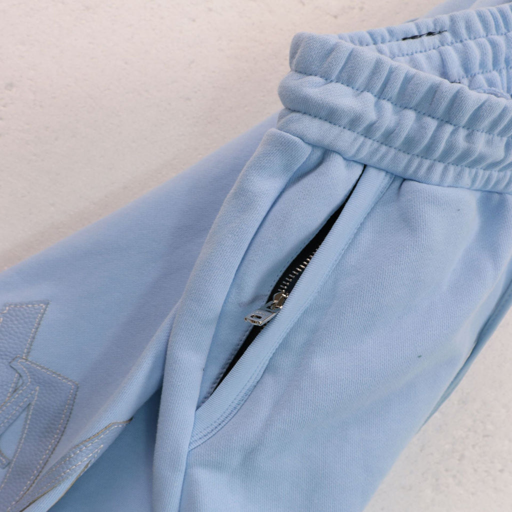 AMRI Leather Logo Cotton-Jersey Pant