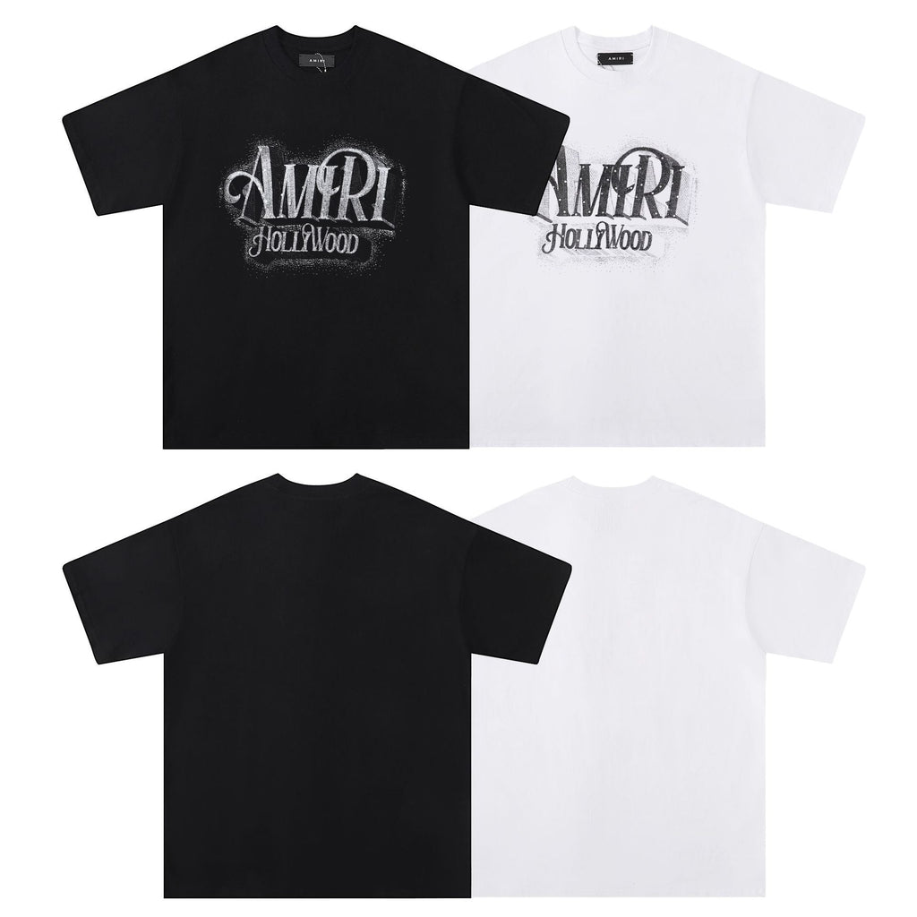 AMRI Logo crystal-embellished cotton T-shirt