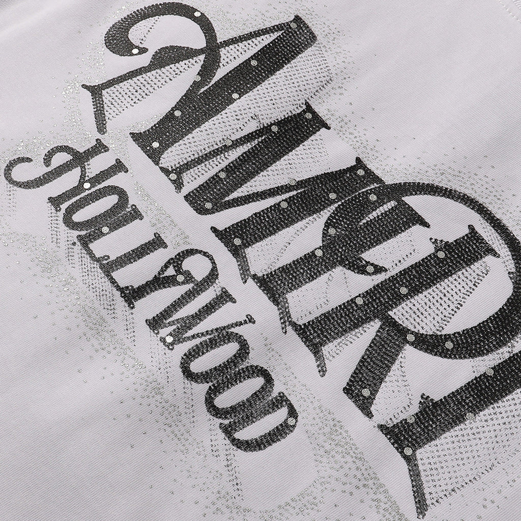 AMRI Logo crystal-embellished cotton T-shirt