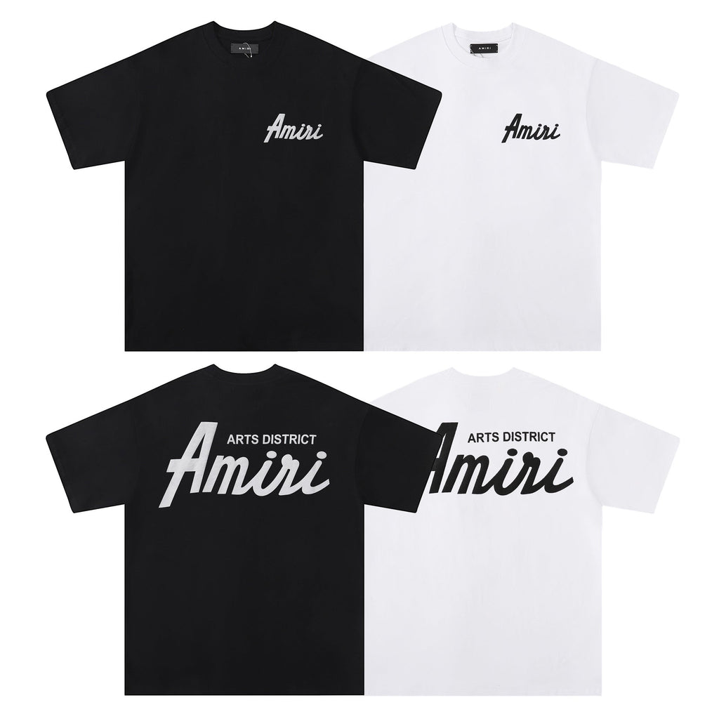 AMRI White Cotton T-shirt