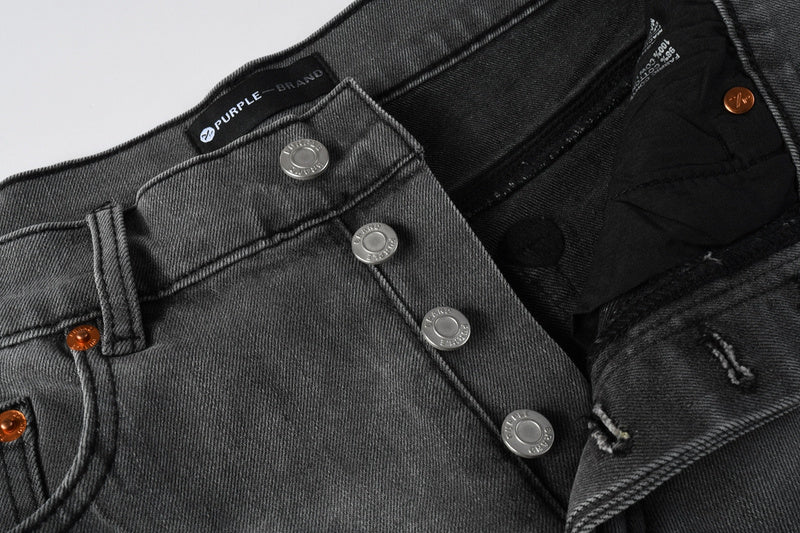 Purple Brand Crystal Diamond Denim Shorts #5094