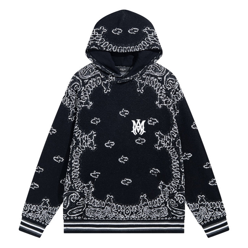 AMRI Black Bandana B-Ball Hoodie