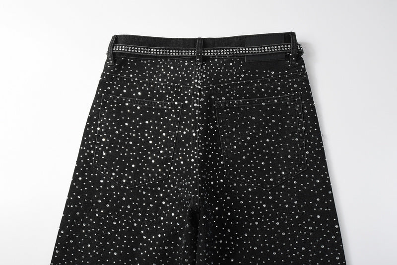 Purple Brand Crystal Diamond Jeans #9128