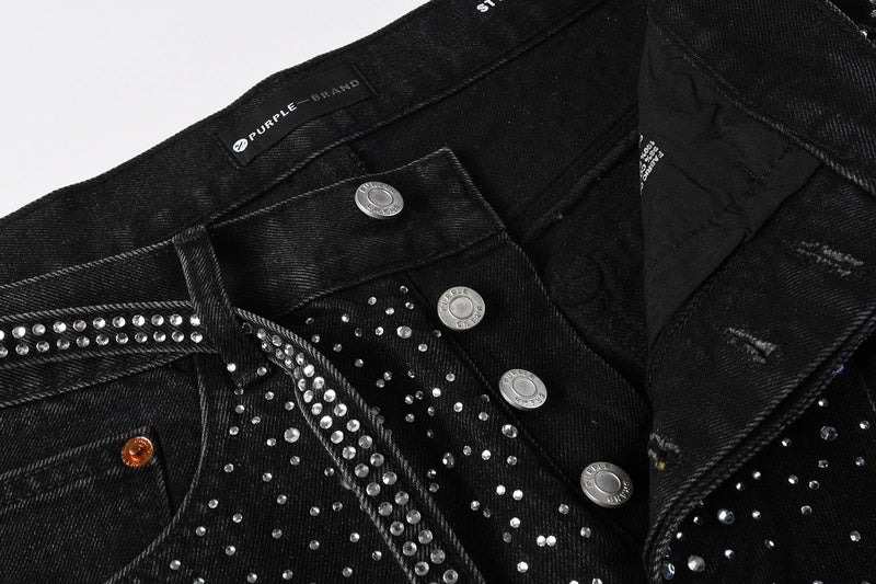 Purple Brand Crystal Diamond Jeans #9128