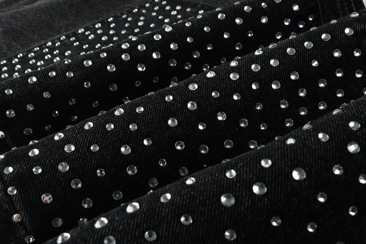 Purple Brand Crystal Diamond Jeans #104