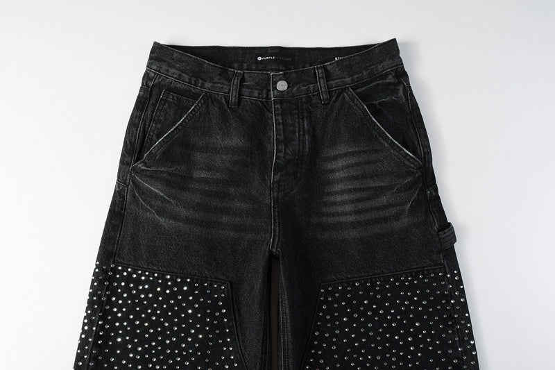 Purple Brand Crystal Diamond Jeans #104