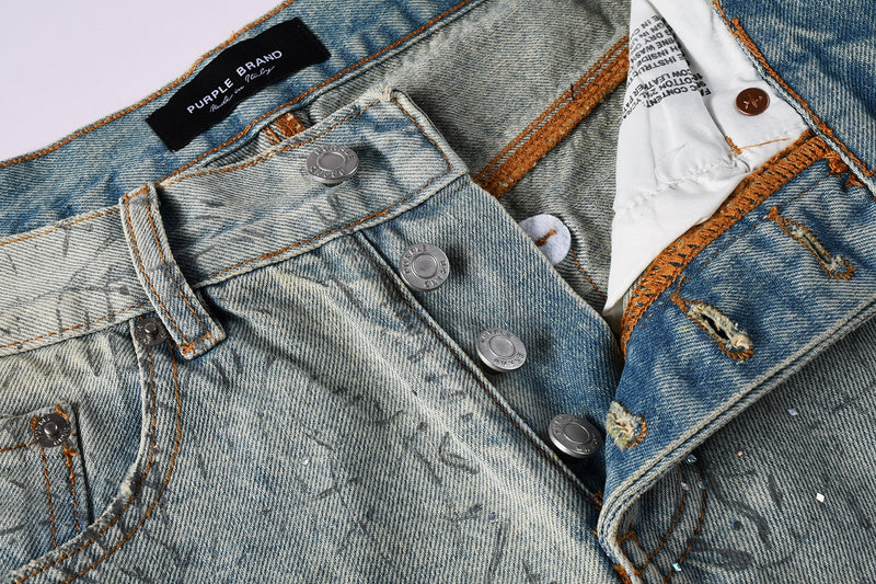 Purple Brand Crystal Diamond Jeans #107