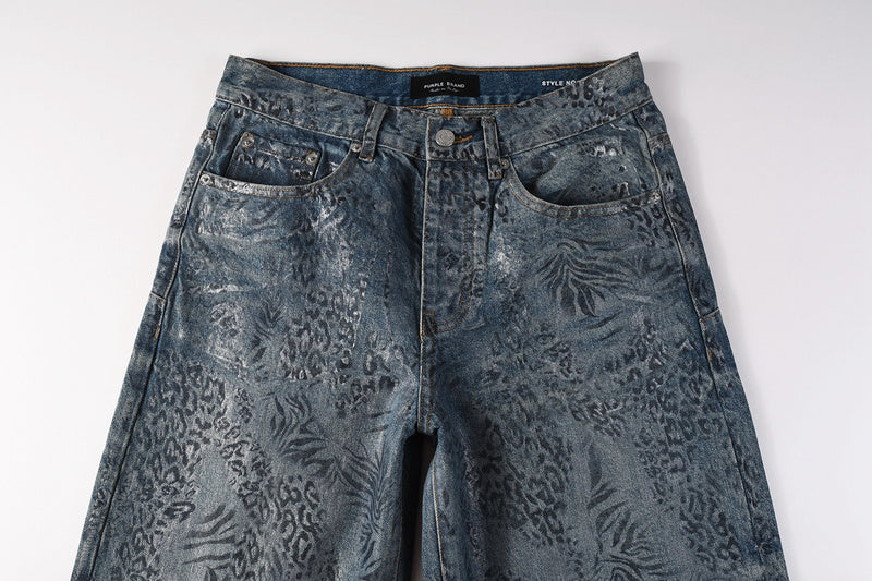 Purple Brand Crystal Diamond Jeans #100