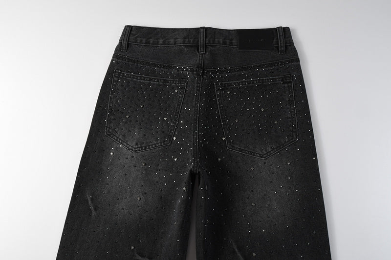 Purple Brand Crystal Diamond Jeans #105