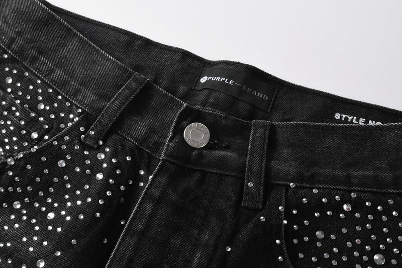 Purple Brand Crystal Diamond Jeans #9125