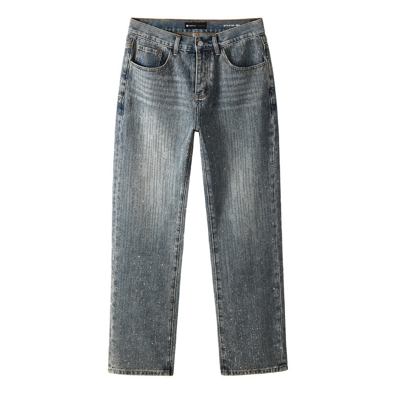 Purple Brand Crystal Diamond Jeans #9140