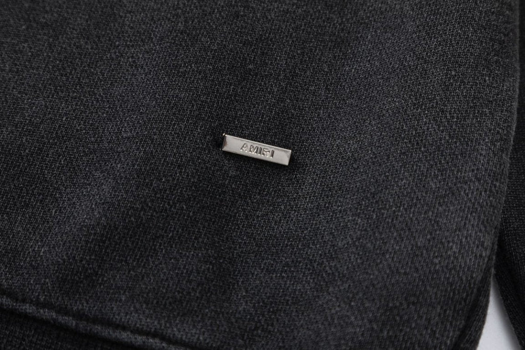 AMRl Lounge Crystal Embellished Cotton Graphic Hoodie