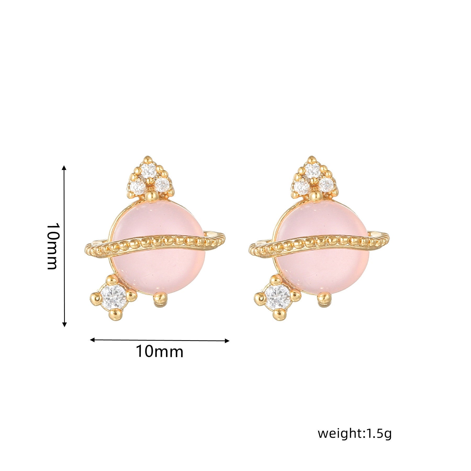 Sweet Pink Love Earrings Set