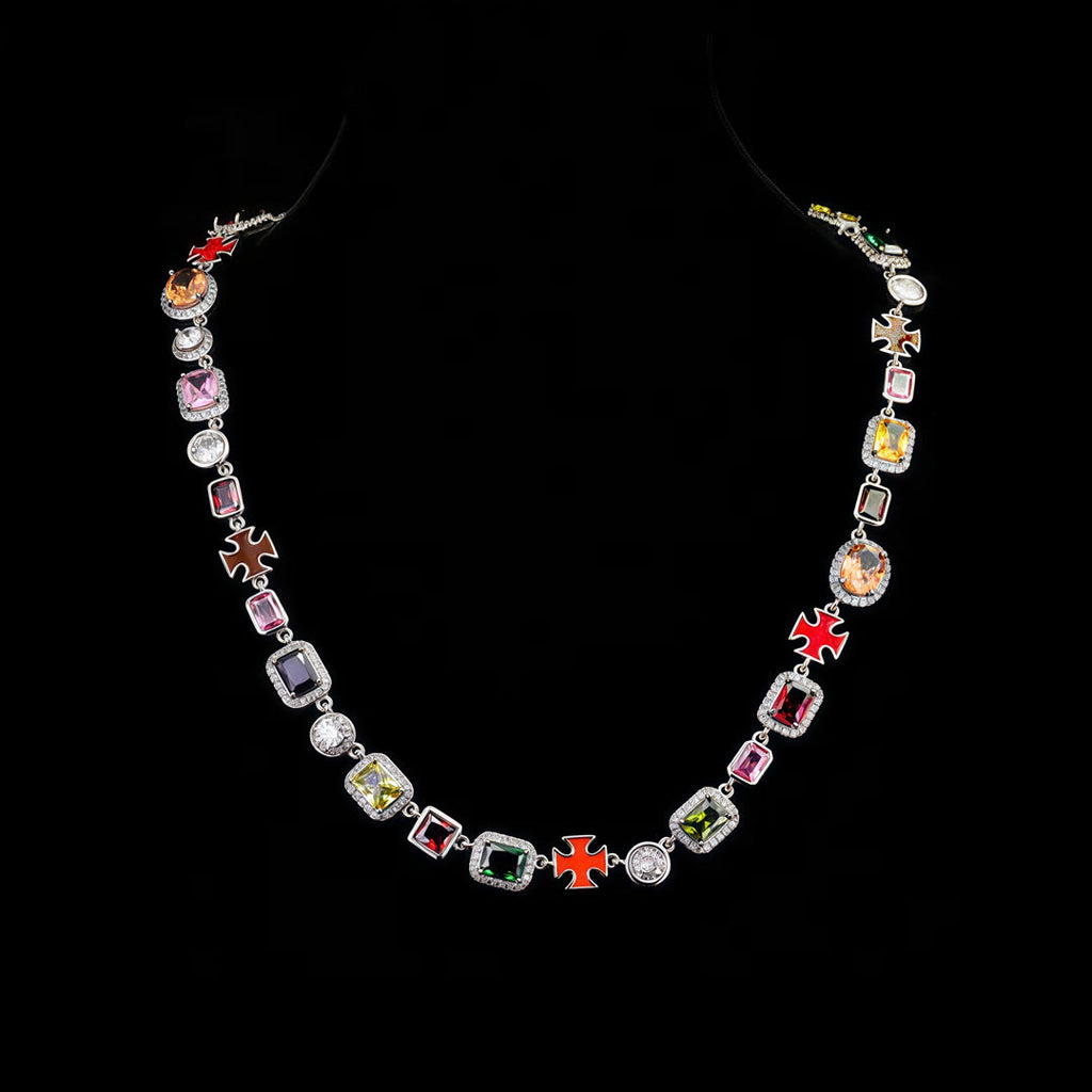 Colorful Crystal Zirconia Necklace