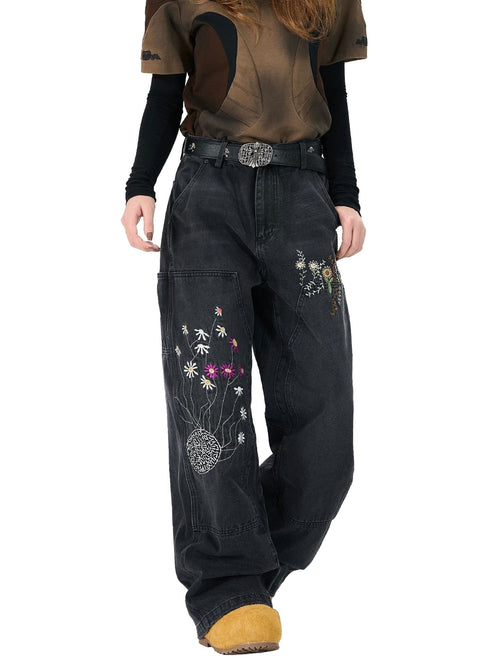 1088 FLORAL DENIM