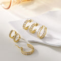 Chunky Small Gold Huggie Hoop Earrings