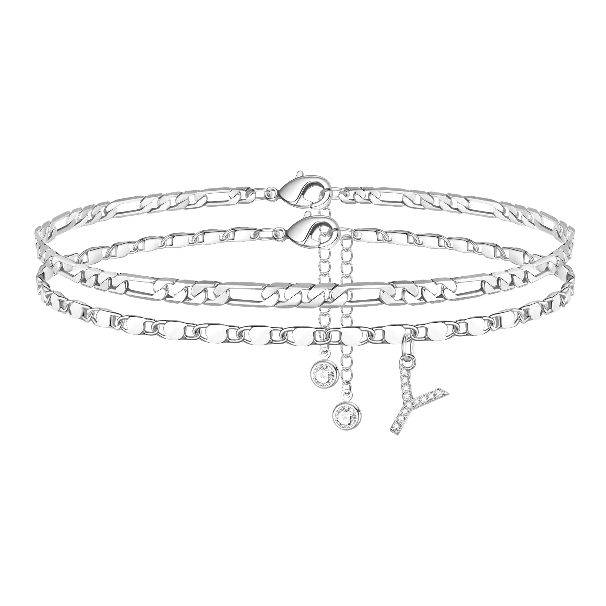 Waterproof & Tarnish-Free Classic Initial Anklet