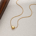 Minimalist Heart Pendant Choker Necklace