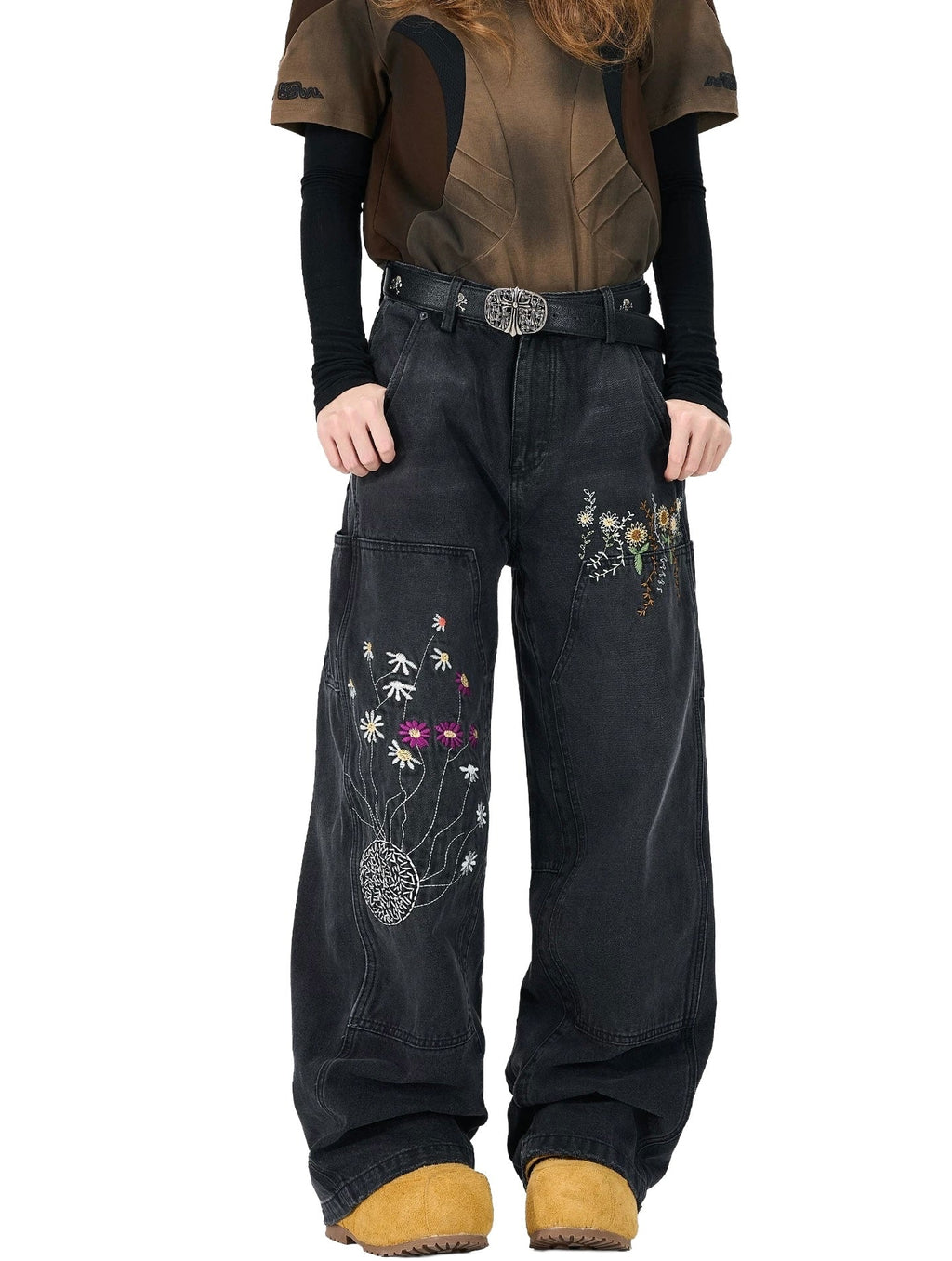 1088 FLORAL DENIM