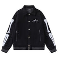 AMRI bone embroidered baseball jacket