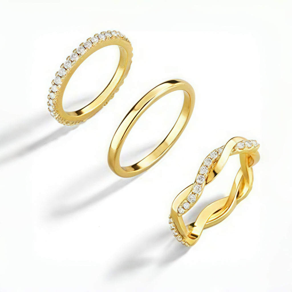 3-Piece Dainty Stackable Rings