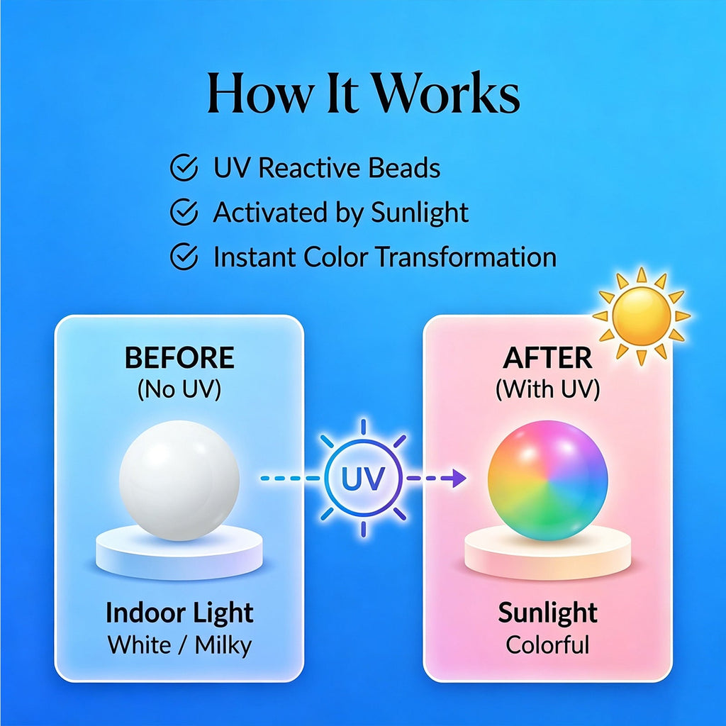 Magical UV Sun-Reactive Color Changing Beaded Collection