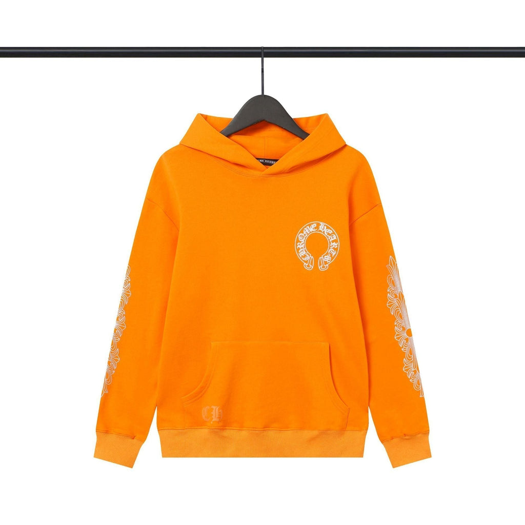 Chrome Heart Hoodie Chrome Hearts Casual Print Casual Hooded Sweater