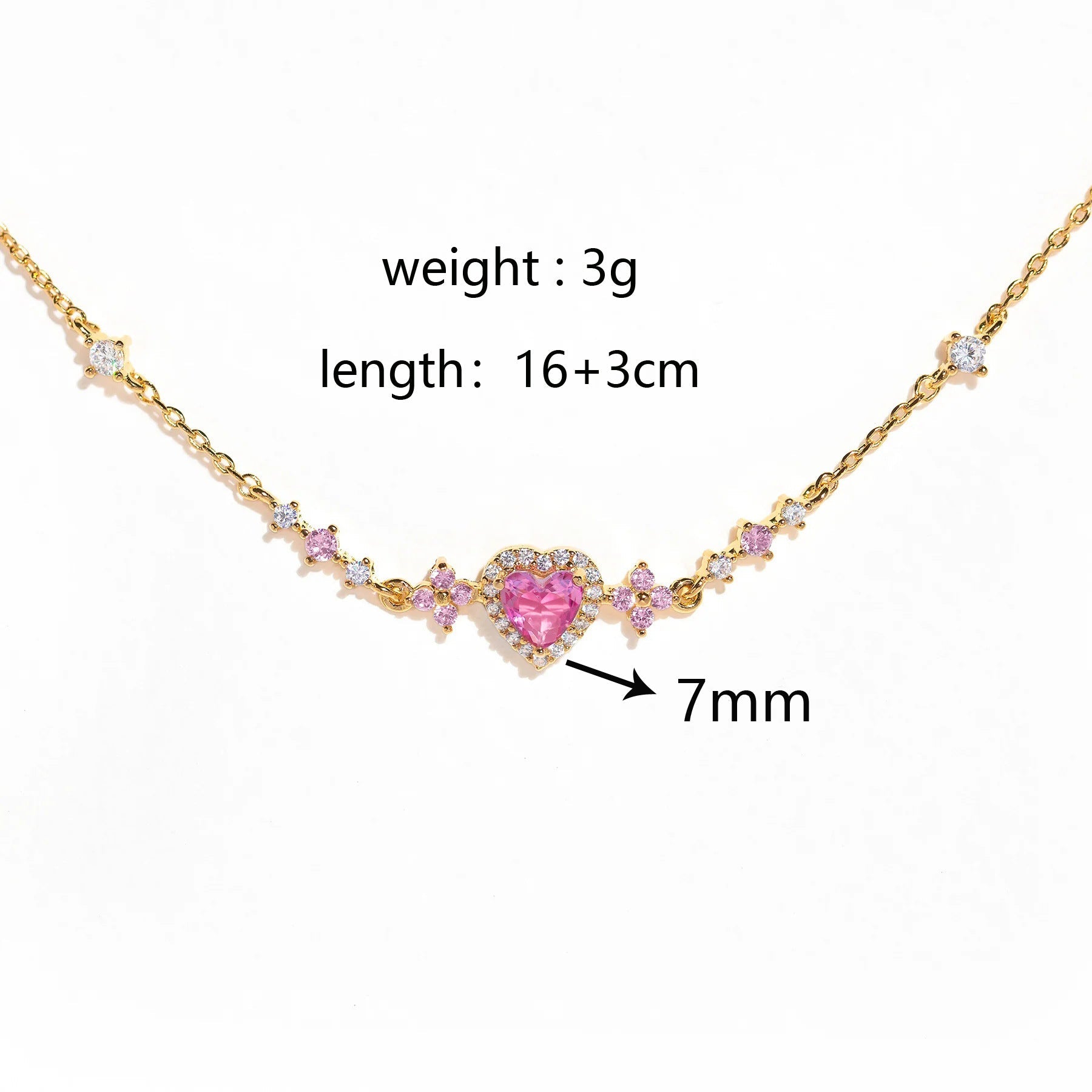 Sweet Pink Bow Crystal Stacking Bracelet