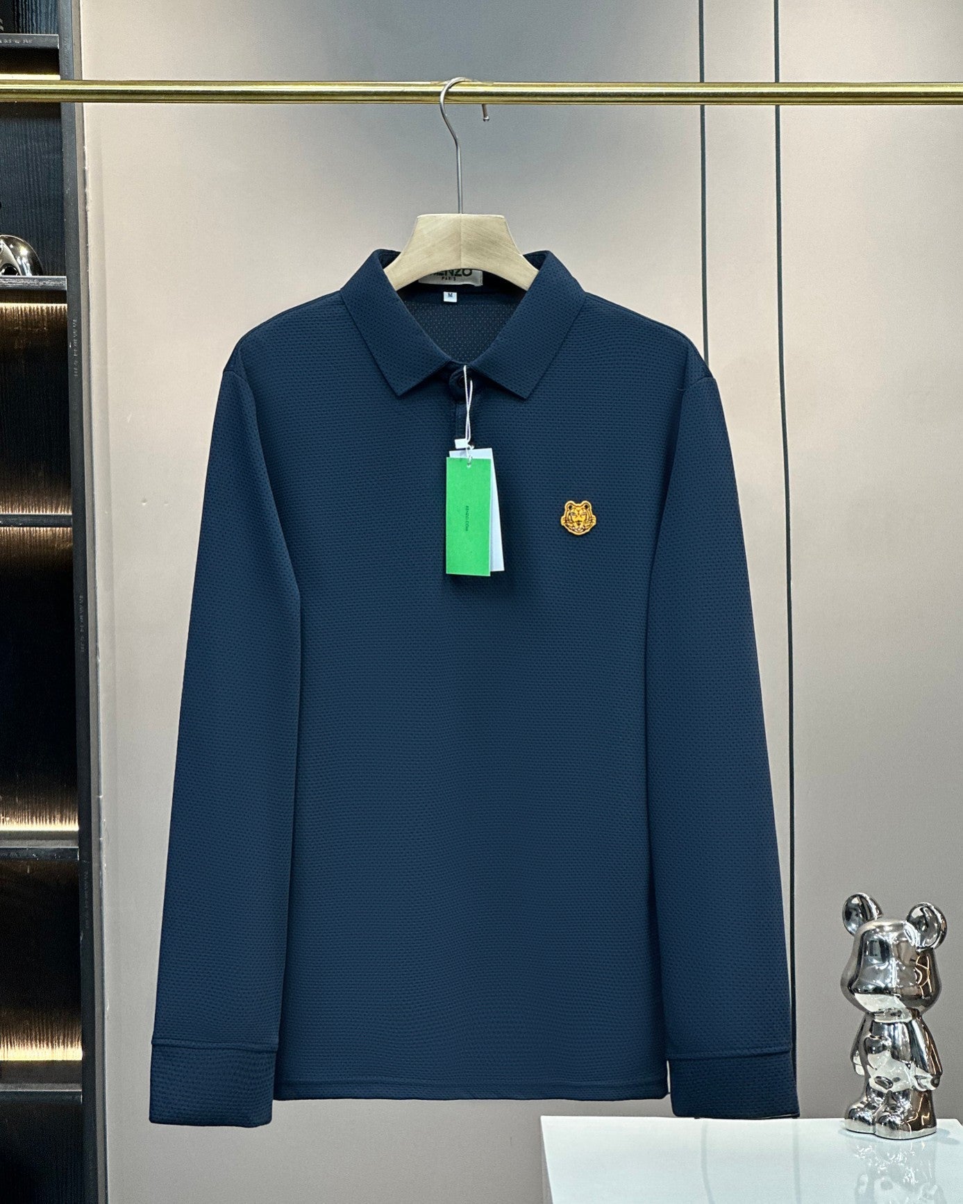 Kenzo Tiger Head Long Sleeve Polo Shirt – 2024SS – 2025 Collection