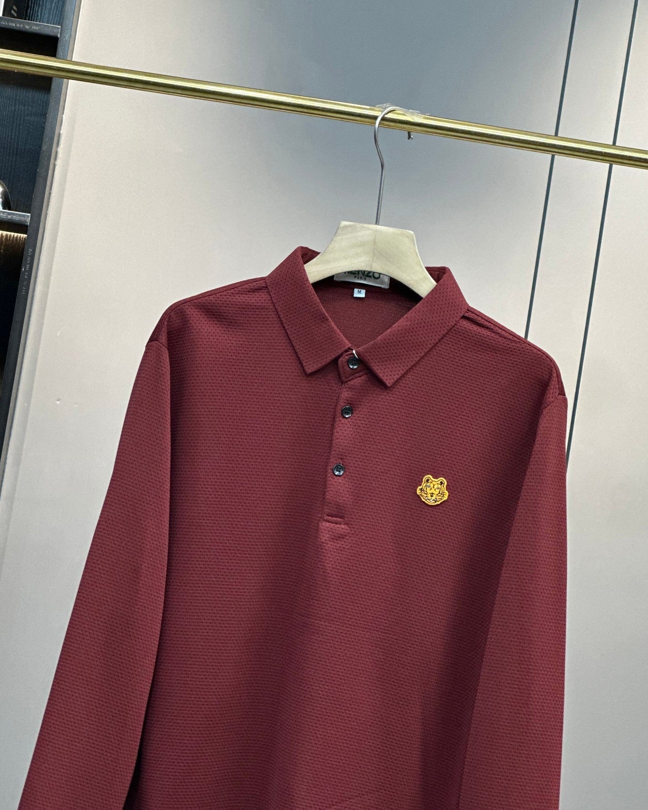 Kenzo Tiger Head Long Sleeve Polo Shirt – 2024SS – 2025 Collection