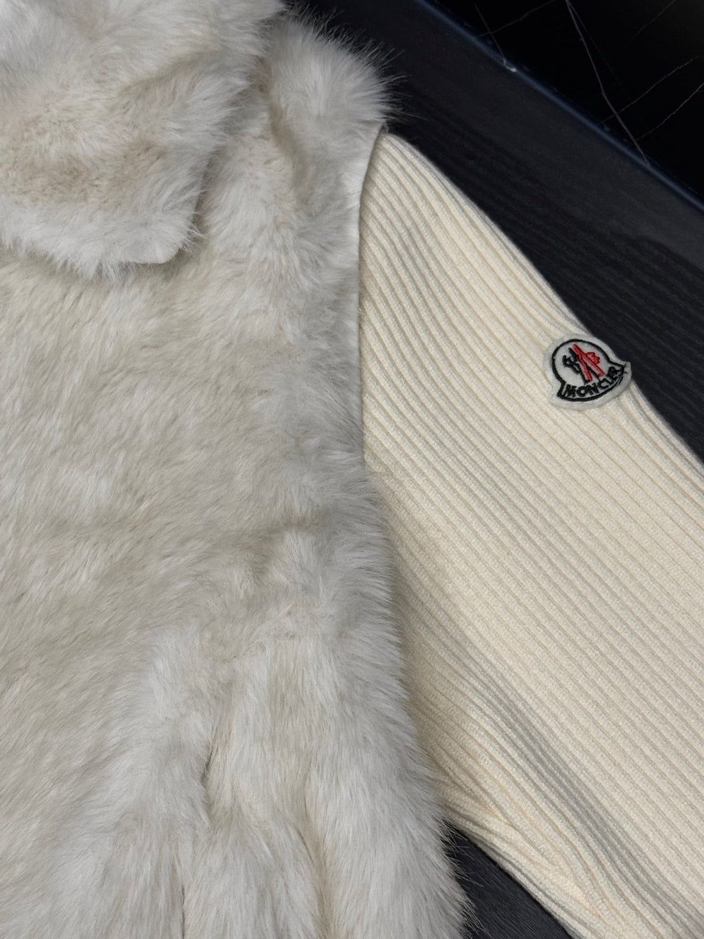 Moncler Faux Fur Convertible Jacket