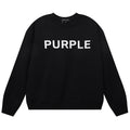 Purple Brand Logo Letter Sweatshirts