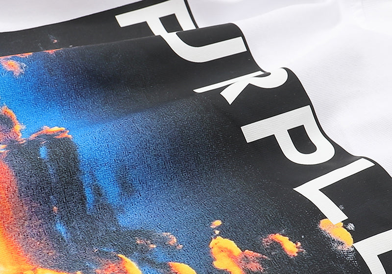 Purple Brand Sunrise At Sea Print T-Shirt