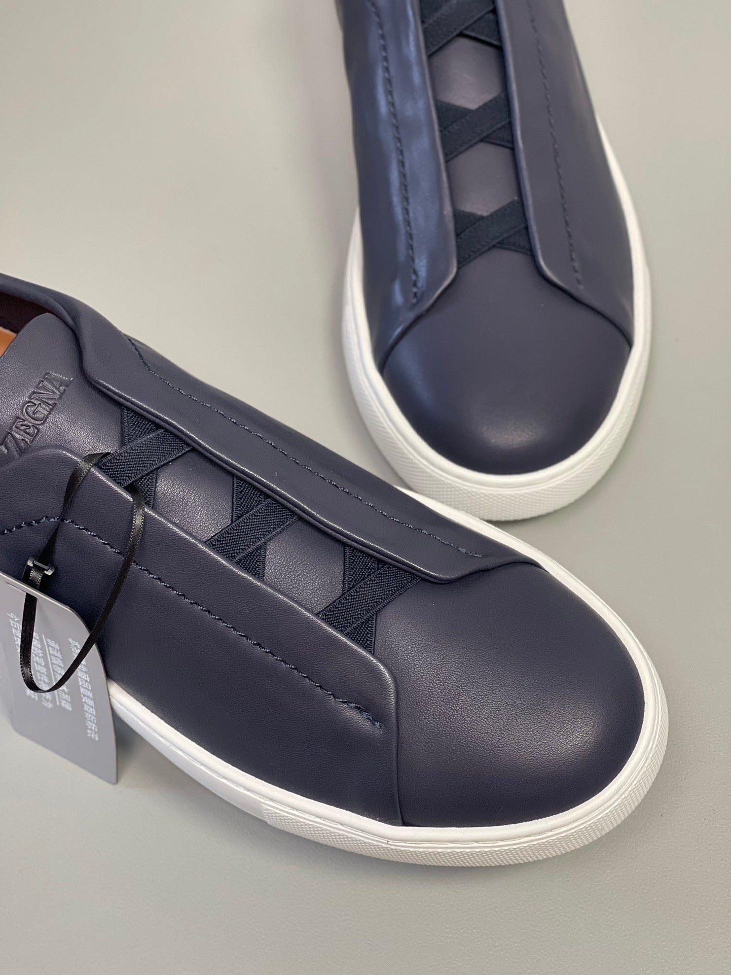 Zegna SECONDSKIN Triple Stitch Low-Top Sneakers