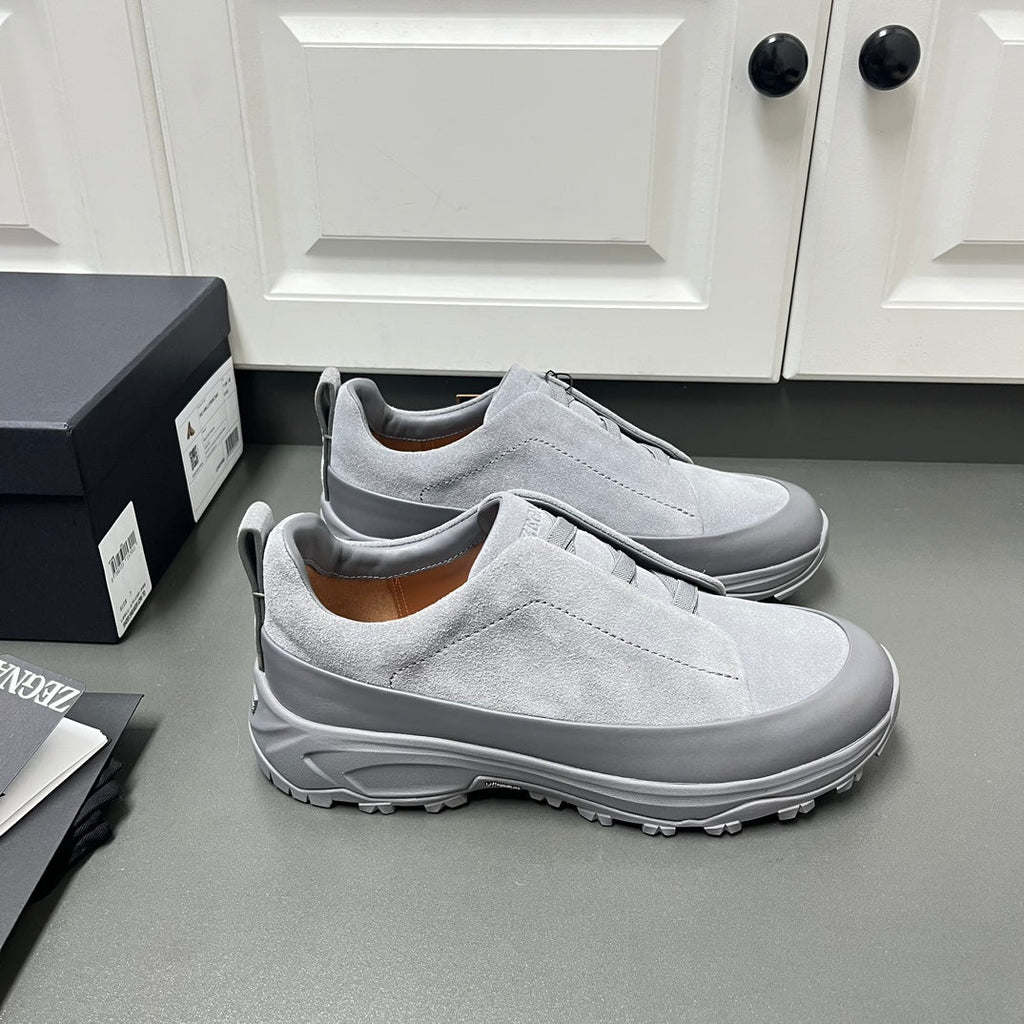 Zegna Triple Stitch™ Monte Suede Loafers – 2024 Collection