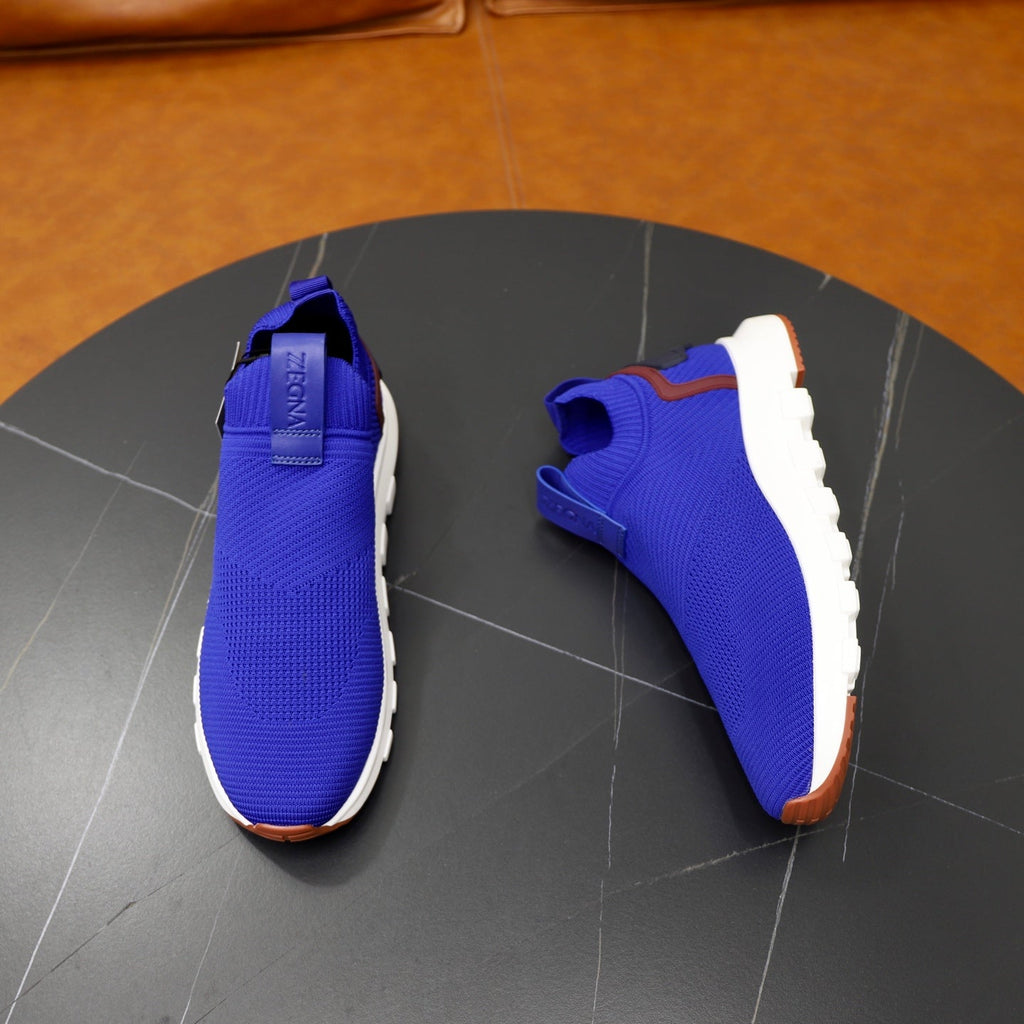 Zegna Cashmere Flyknit Sneakers