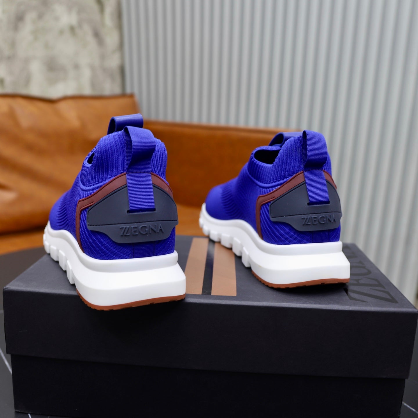 Zegna Cashmere Flyknit Sneakers